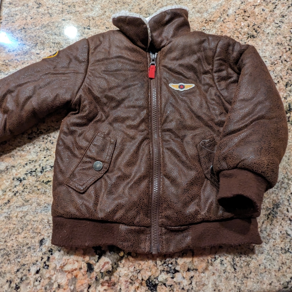 Aviator brown jacket